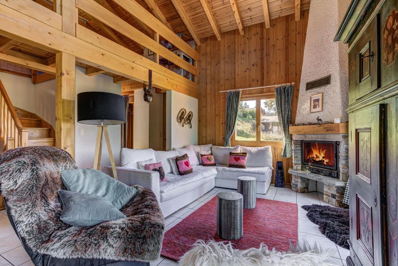 Chalet L'Ange La Tzoumaz Buitenkant foto